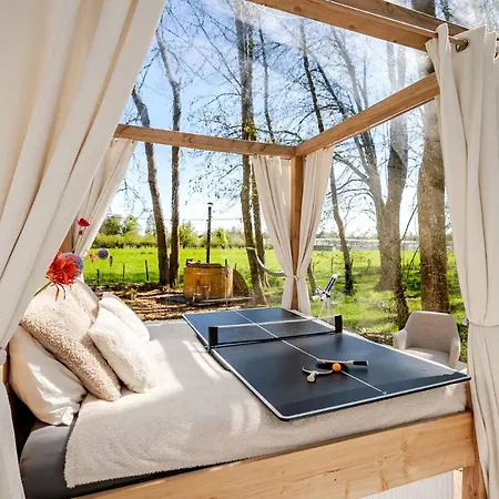 Bubbeltent In Bos Met Hottub, 20m Amsterdam ラグジュアリーテント Zuidoostbeemster