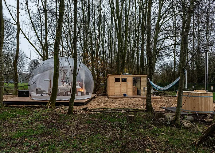 Bubbeltent In Bos Met Hottub, 20m Amsterdam Luksustelt *