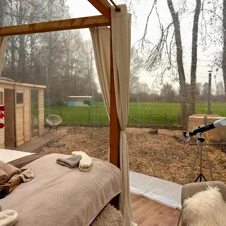 럭셔리텐트 Bubbeltent In Bos Met Hottub, 20m Amsterdam 쥐두스빔스터